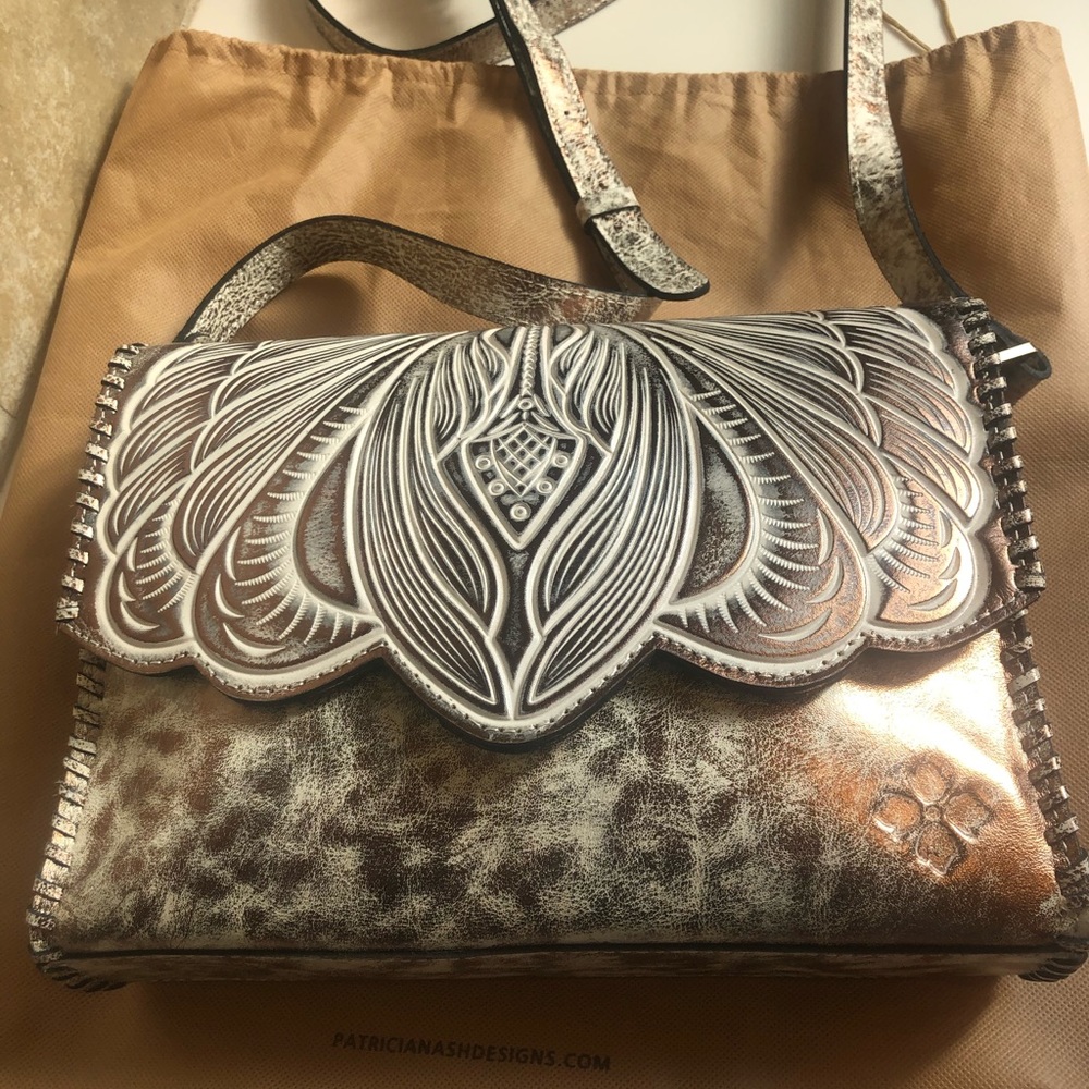 Patricia Nash Metallic Sarola Crossbody NWT